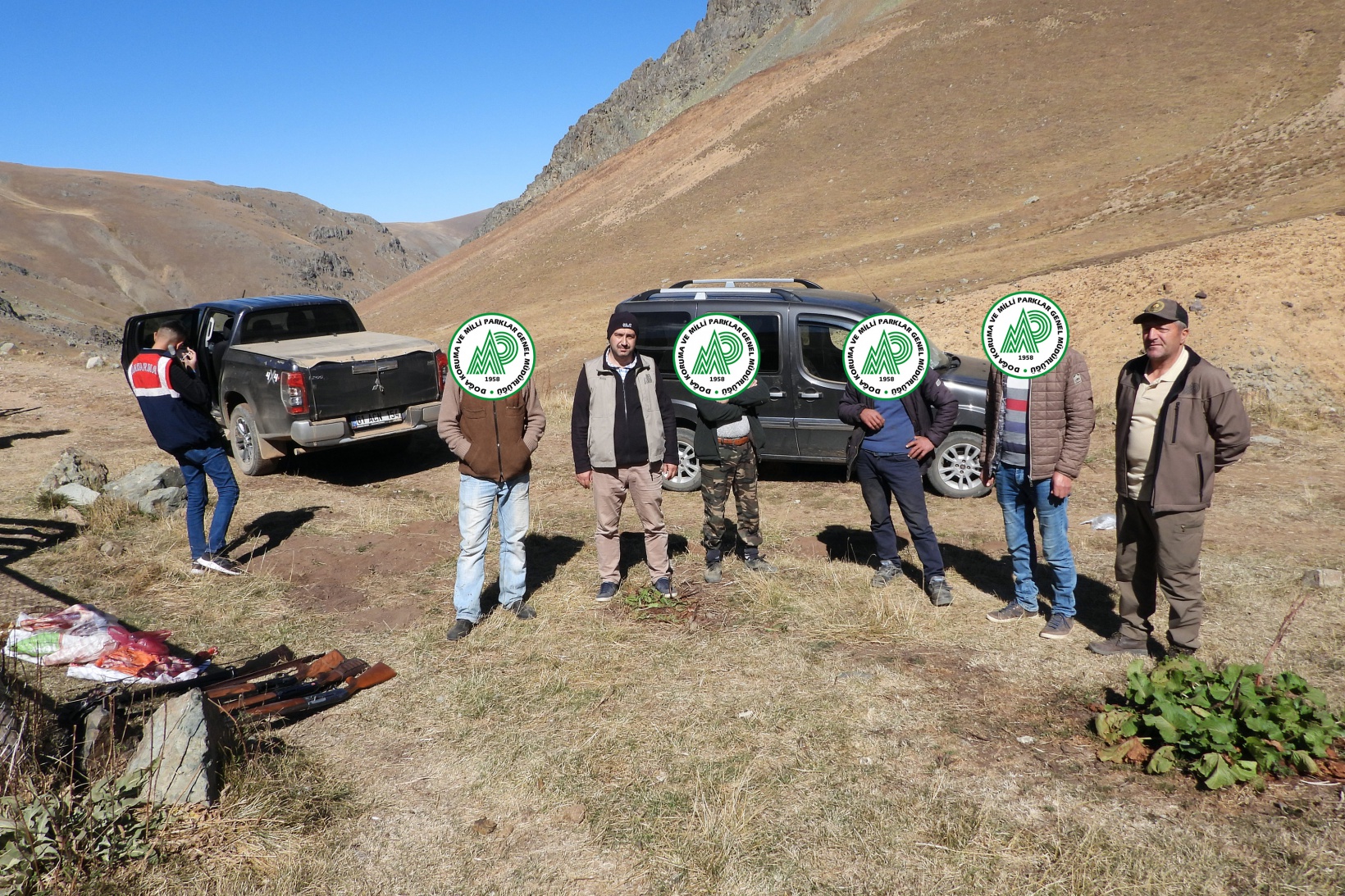 Artabel’de yaban keçisi avlayanlar suçüstü yakalandı 8