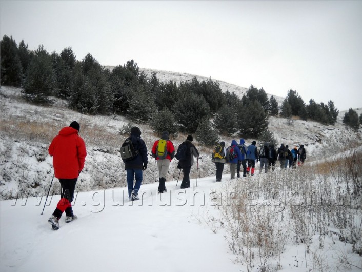 Gümüşhaneli Dağcılar Sarıçiçek Köyüne Yürüdü 6