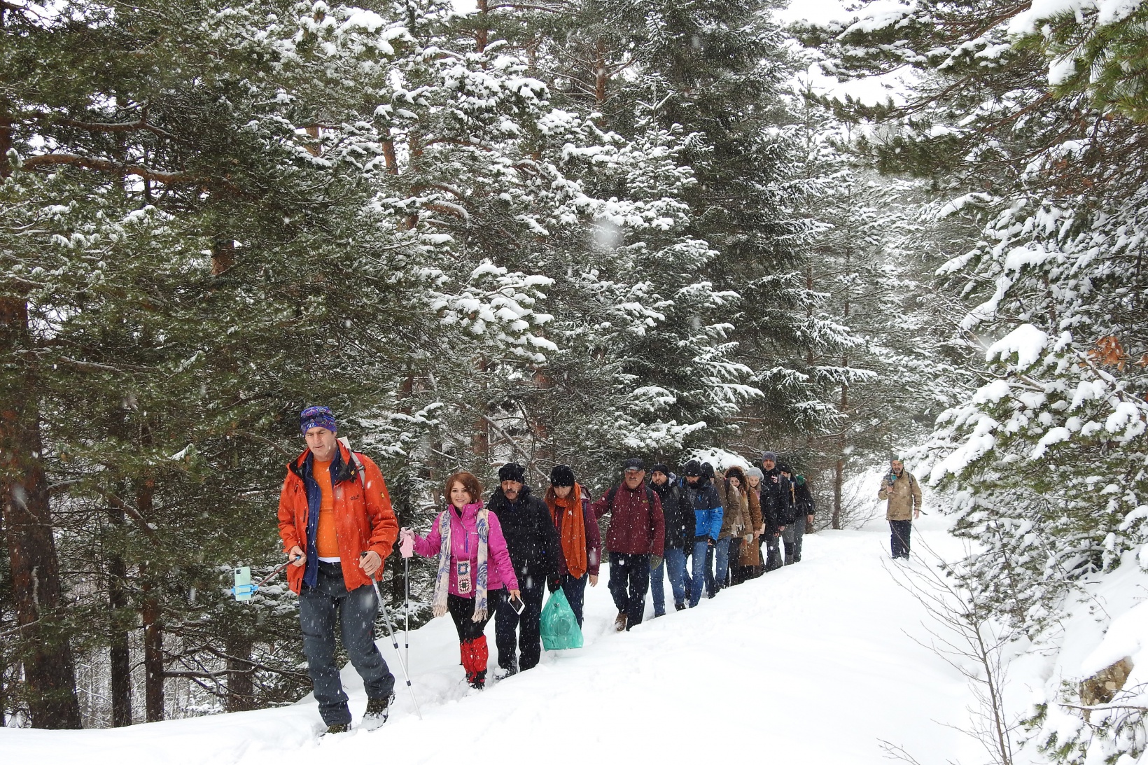 Gümüşhaneli dağcılar kadınlar için yürüdü 5