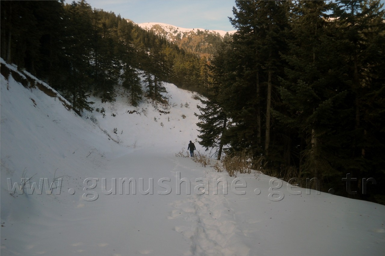 Gümüşhaneli Dağcılardan Kar Yürüyüşü 1