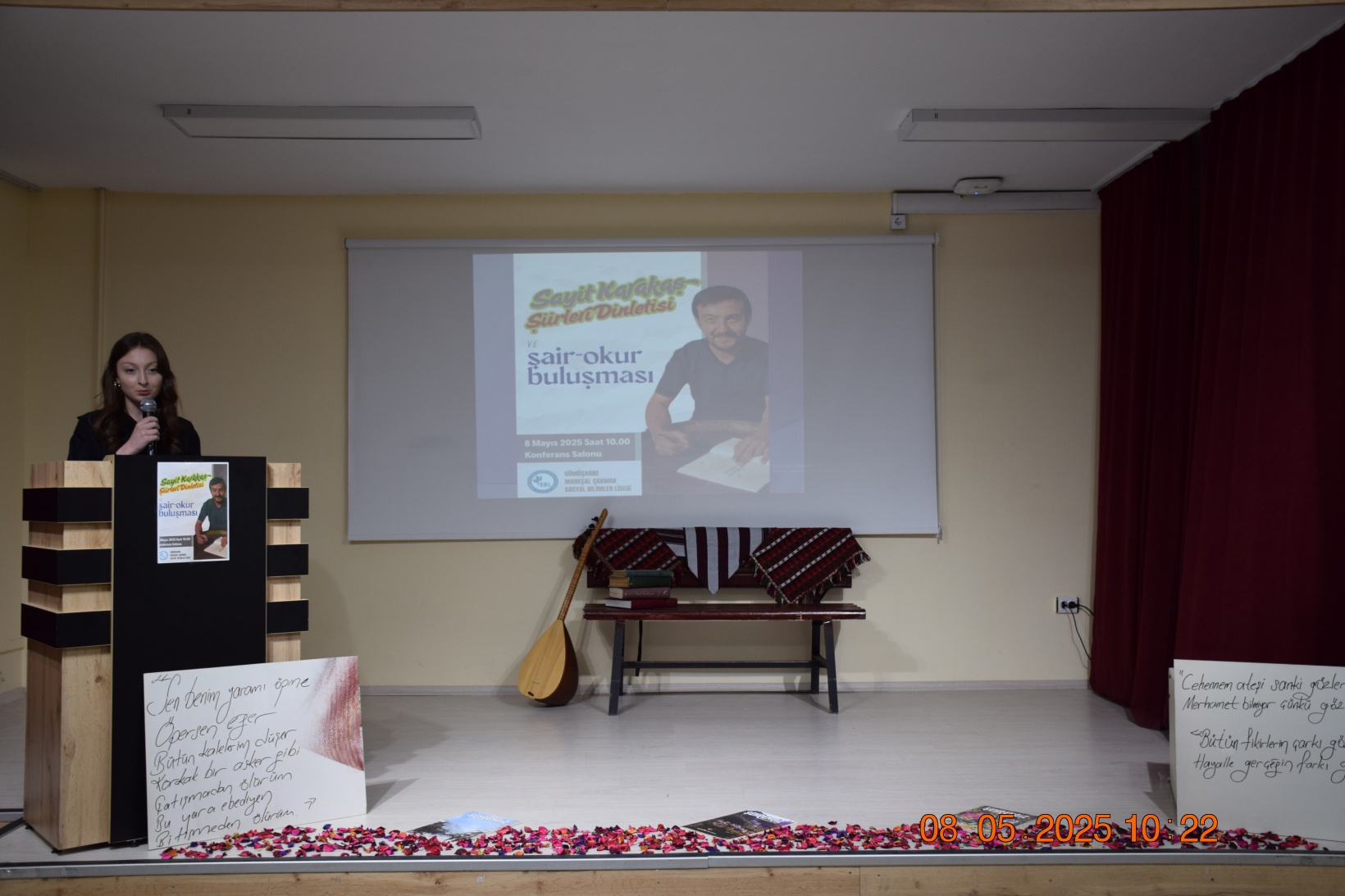 Gümüşhaneli Şair Sayit Karakaş, Mareşal Çakmak Sosyal Bilimler Lisesi’nde Öğrencilerle Buluştu 10