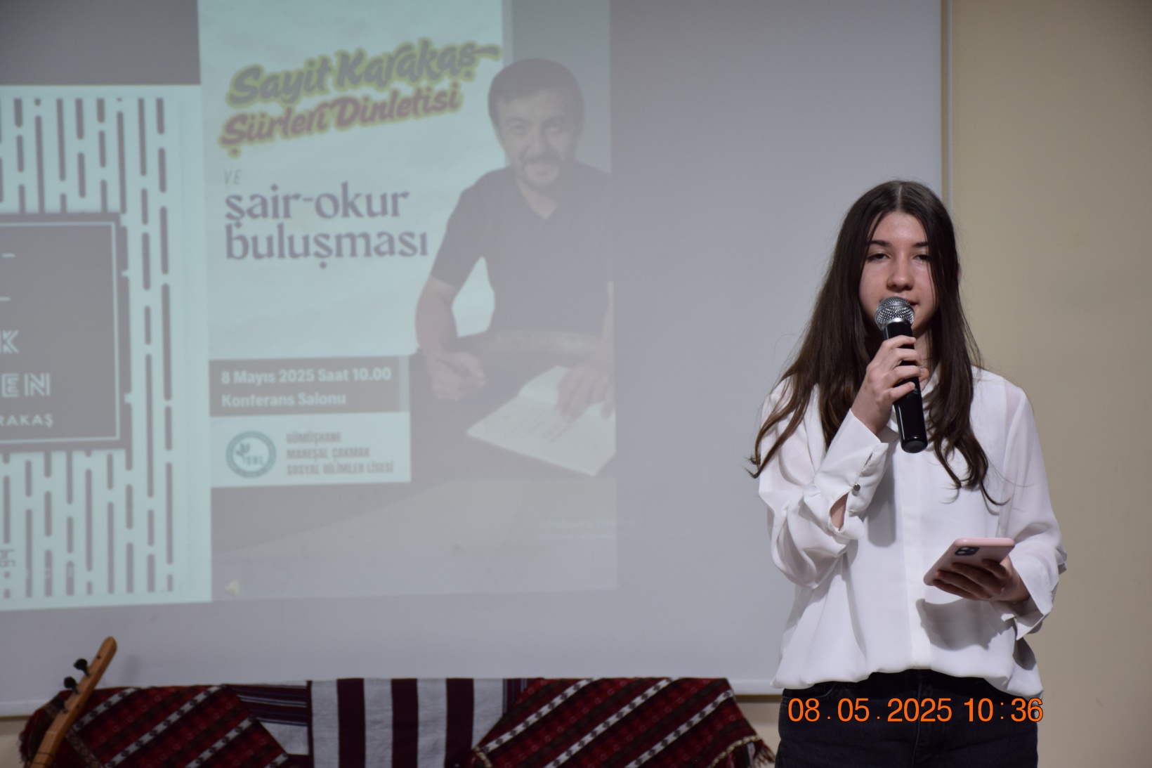 Gümüşhaneli Şair Sayit Karakaş, Mareşal Çakmak Sosyal Bilimler Lisesi’nde Öğrencilerle Buluştu 13