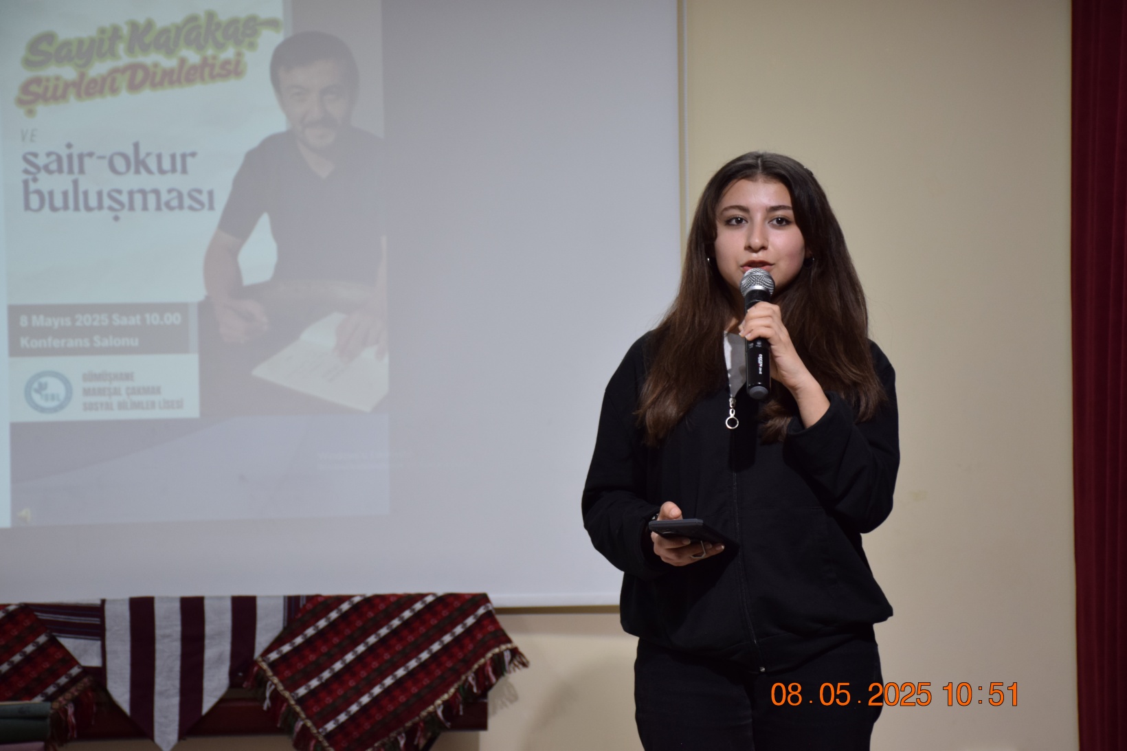 Gümüşhaneli Şair Sayit Karakaş, Mareşal Çakmak Sosyal Bilimler Lisesi’nde Öğrencilerle Buluştu 7