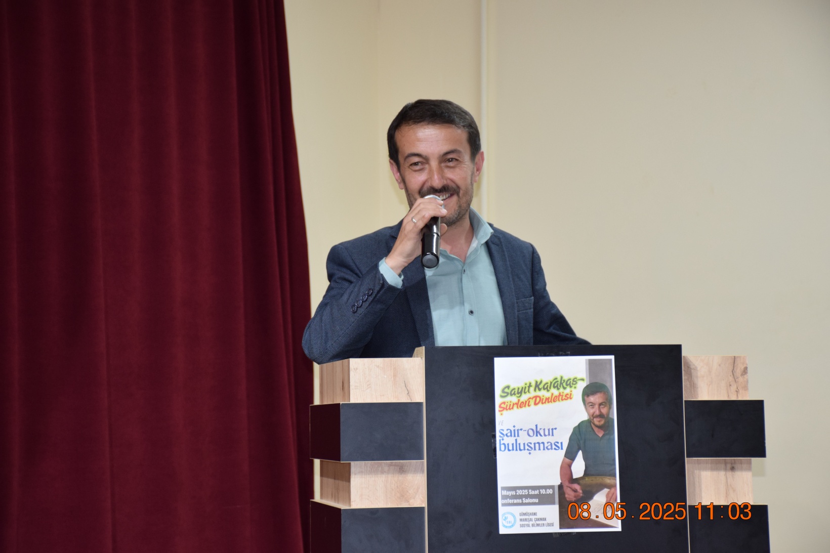 Gümüşhaneli Şair Sayit Karakaş, Mareşal Çakmak Sosyal Bilimler Lisesi’nde Öğrencilerle Buluştu 14