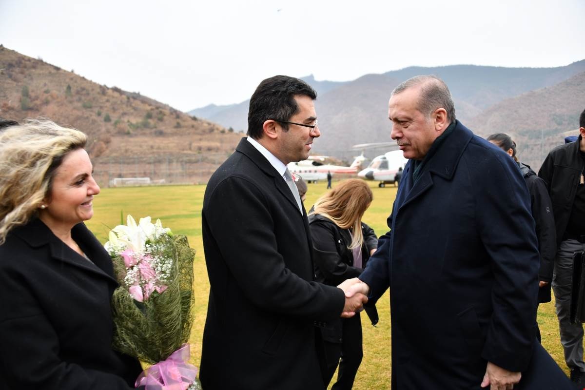 Cumhurbaşkanı Erdoğan'dan Başkan Çimen'e ziyaret  2