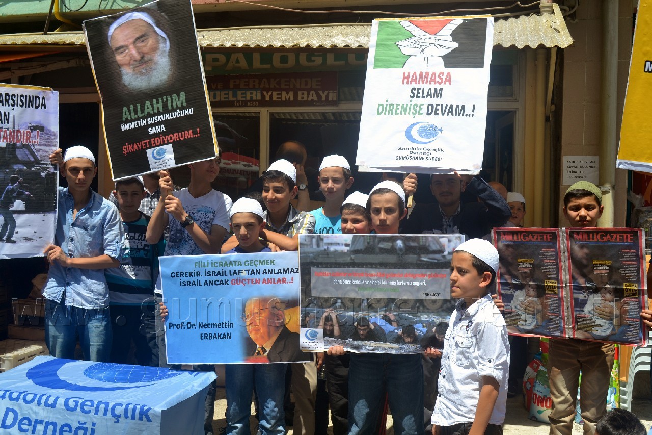 Gümüşhane’de İsrail Kınandı 1