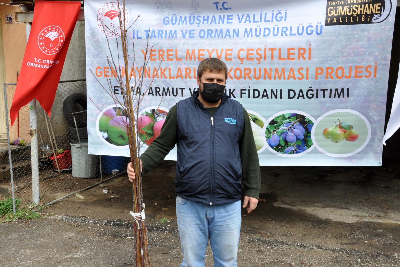 Gümüşhane’de üreticilere 4 bin adet yerli meyve fidanı dağıtıldı 8