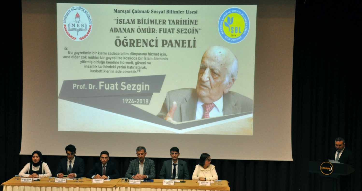Sosyal Bilimler Lisesi öğrencilerinden ‘Fuat Sezgin’ paneli 2