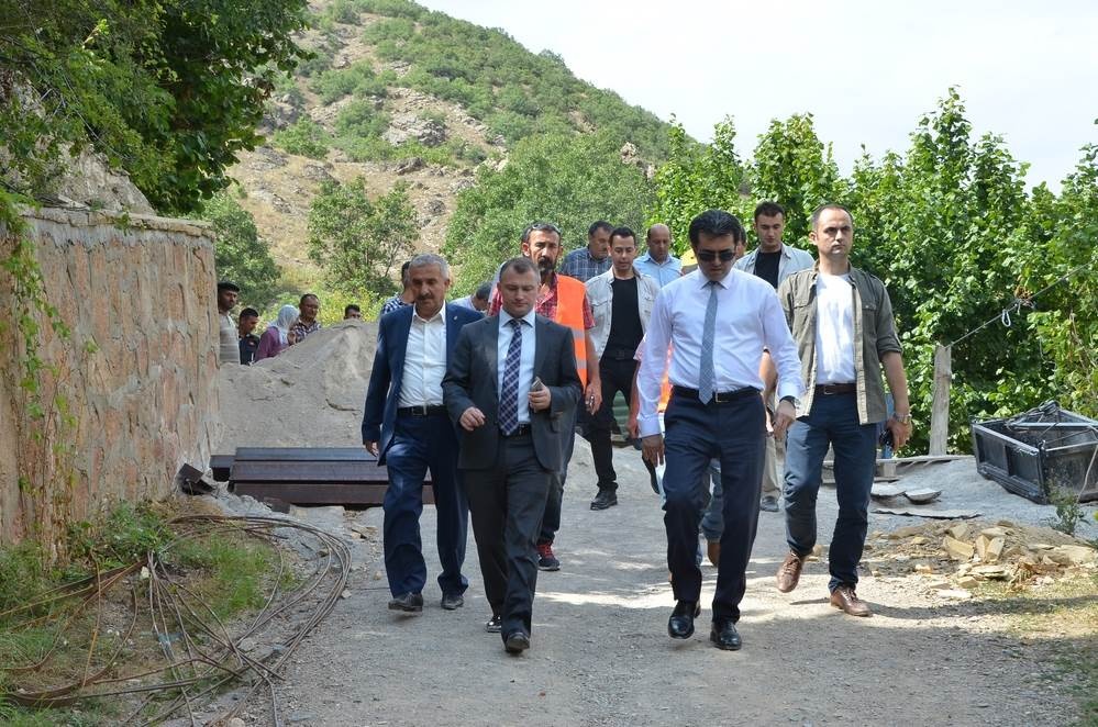 Vali Memiş Şiran köyleri ve Tomara Şelalesinde incelemelerde bulundu 1
