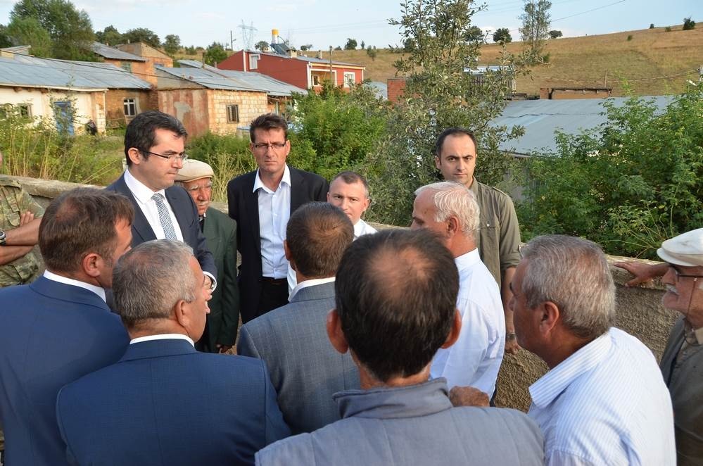 Vali Memiş Şiran köyleri ve Tomara Şelalesinde incelemelerde bulundu 13