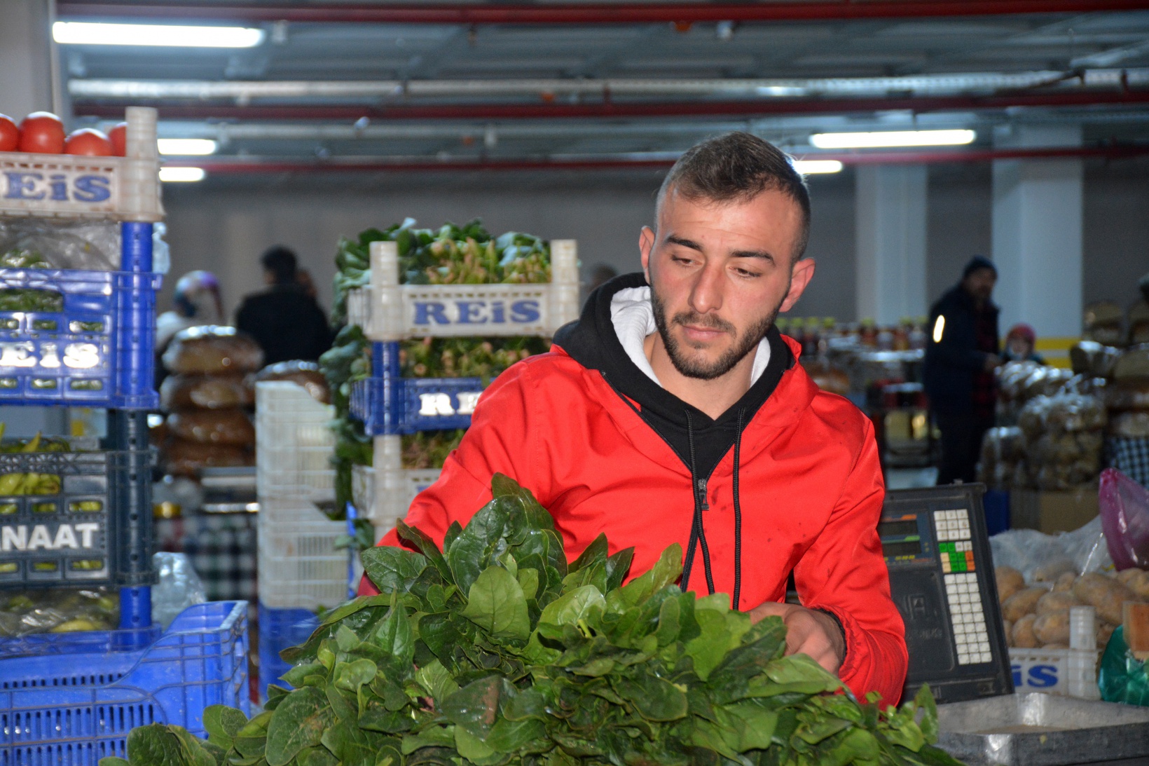 Ispanak satışları düşen esnaf çareyi afiş asmakta buldu  4
