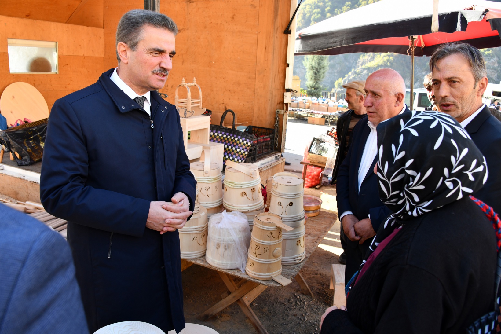 Vali Baruş Kürtün ilçesinde incelemelerde bulundu 63