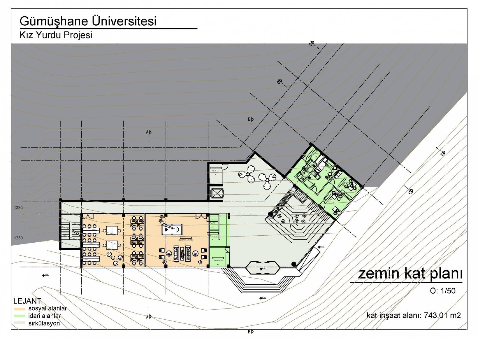 GÜKAV kampüs içinde 212 kişilik kız yurdu yapacak 4