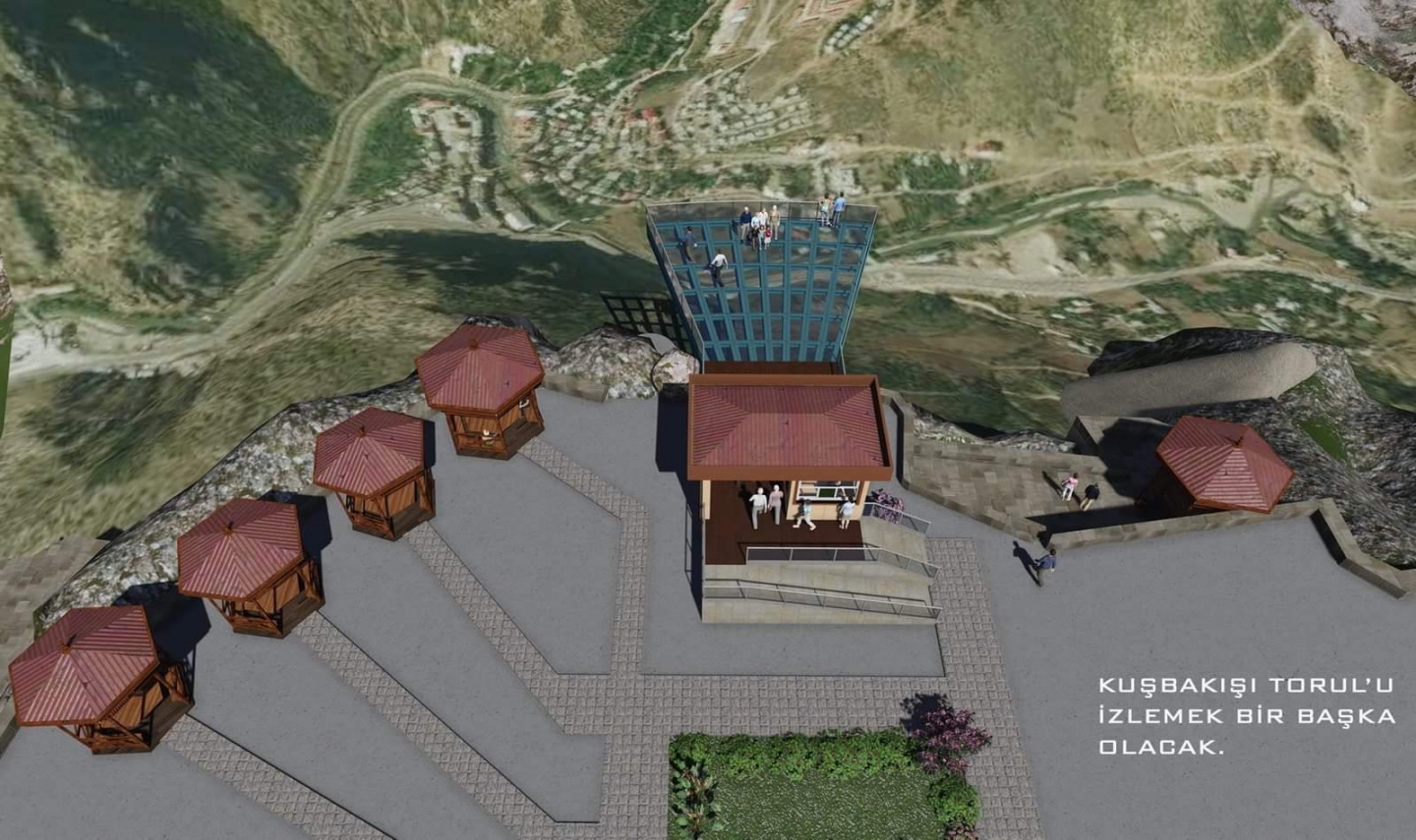 Torul Kalesinin cam seyir terası ihale edildi 6