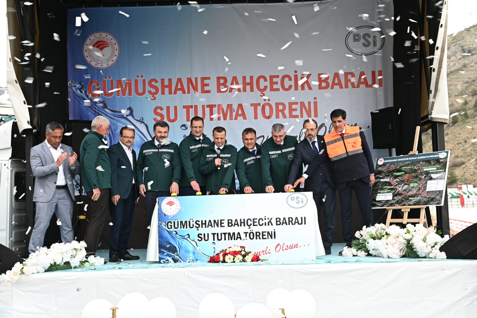 Bahçecik Barajı’nda su tutma töreni gerçekleştirildi 3