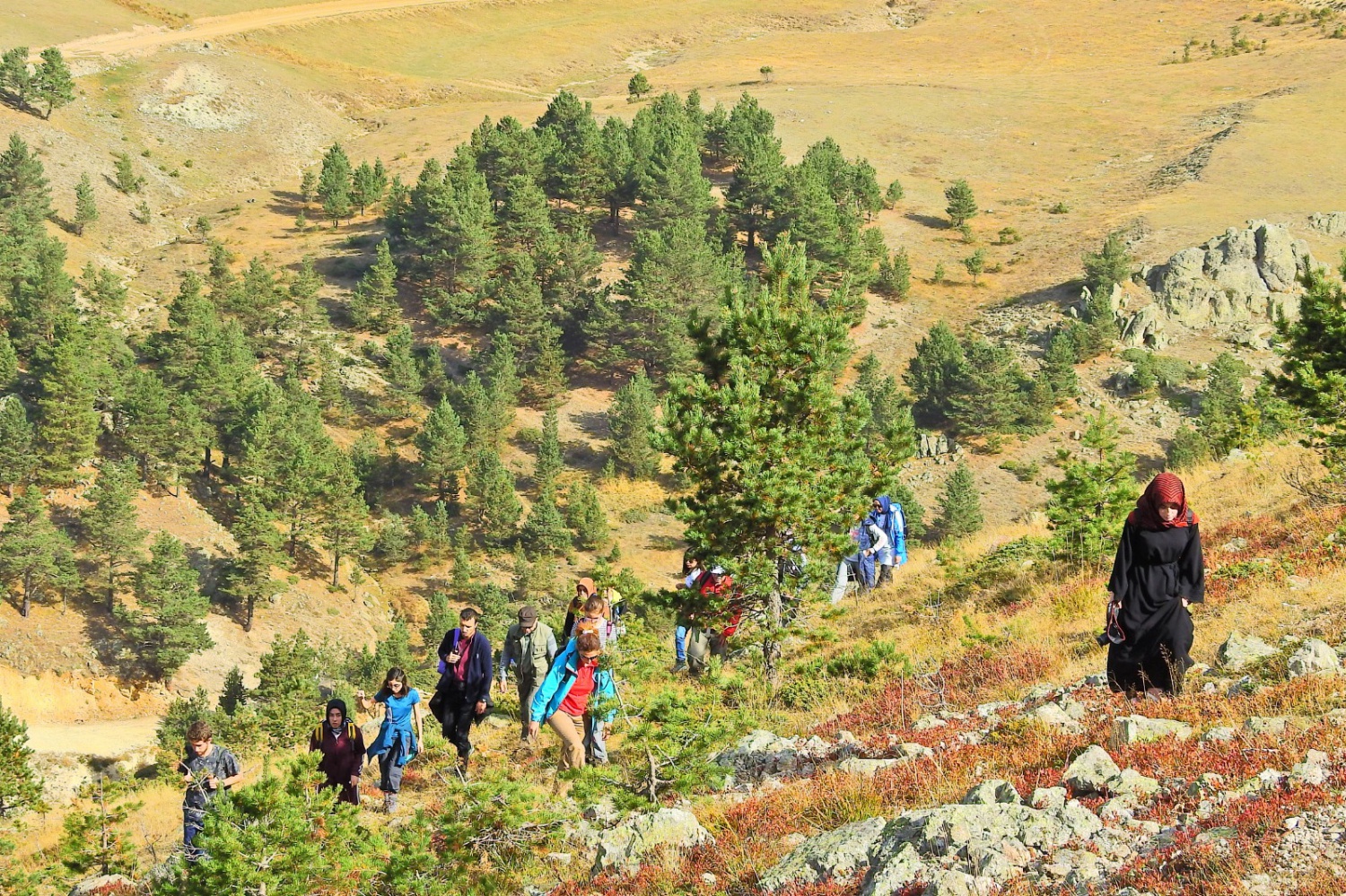 Gümüşhaneli dağcılardan sonbahar yürüyüşü 7