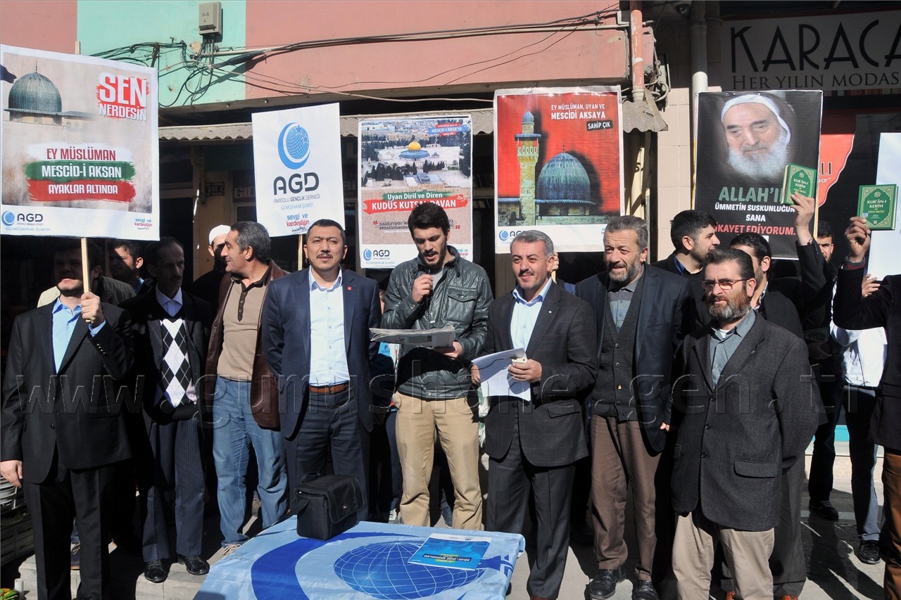 İsrail'in Mescid-i Aksa Zulmü Gümüşhane'de Kınandı 2