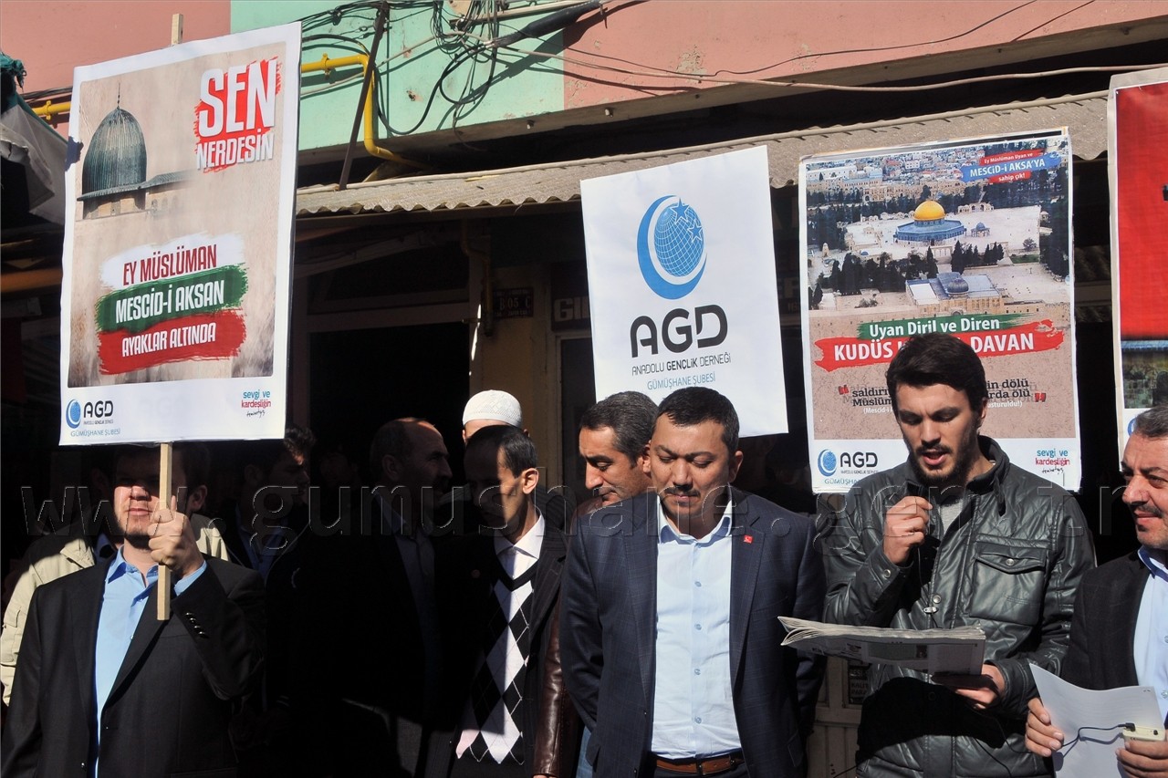 İsrail'in Mescid-i Aksa Zulmü Gümüşhane'de Kınandı 4