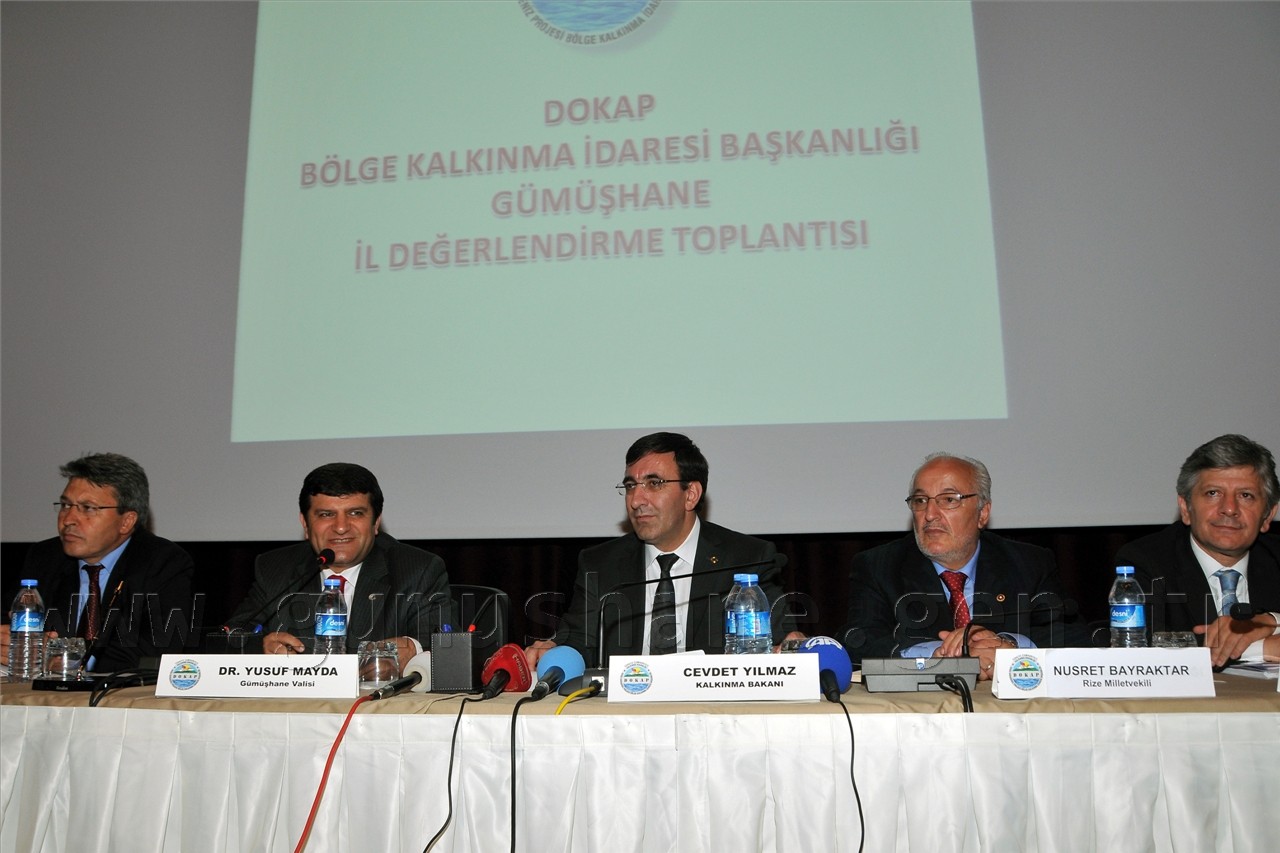 Kalkınma Bakanı Cevdet Yılmaz Gümüşhane'de 2