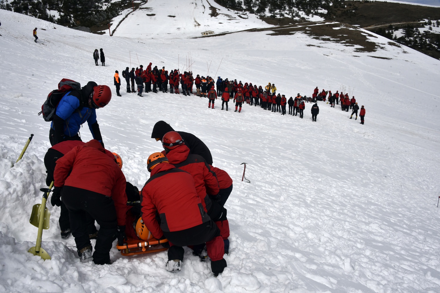 Zigana Dağında 100 personelle çığ tatbikatı 78