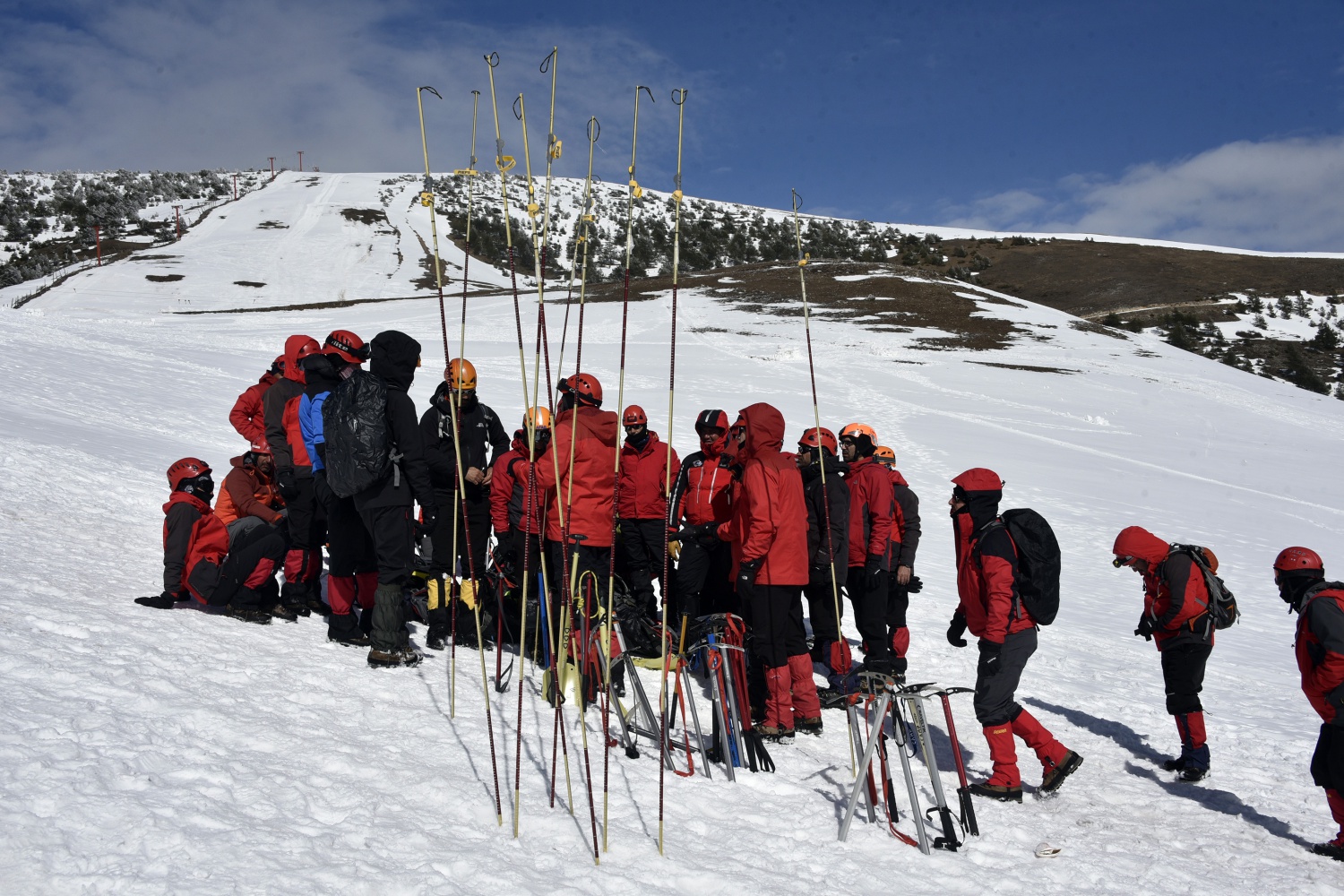 Zigana Dağında 100 personelle çığ tatbikatı 77
