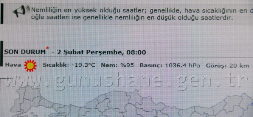 Gümüşhane Eksi 24'ü Gördü 1