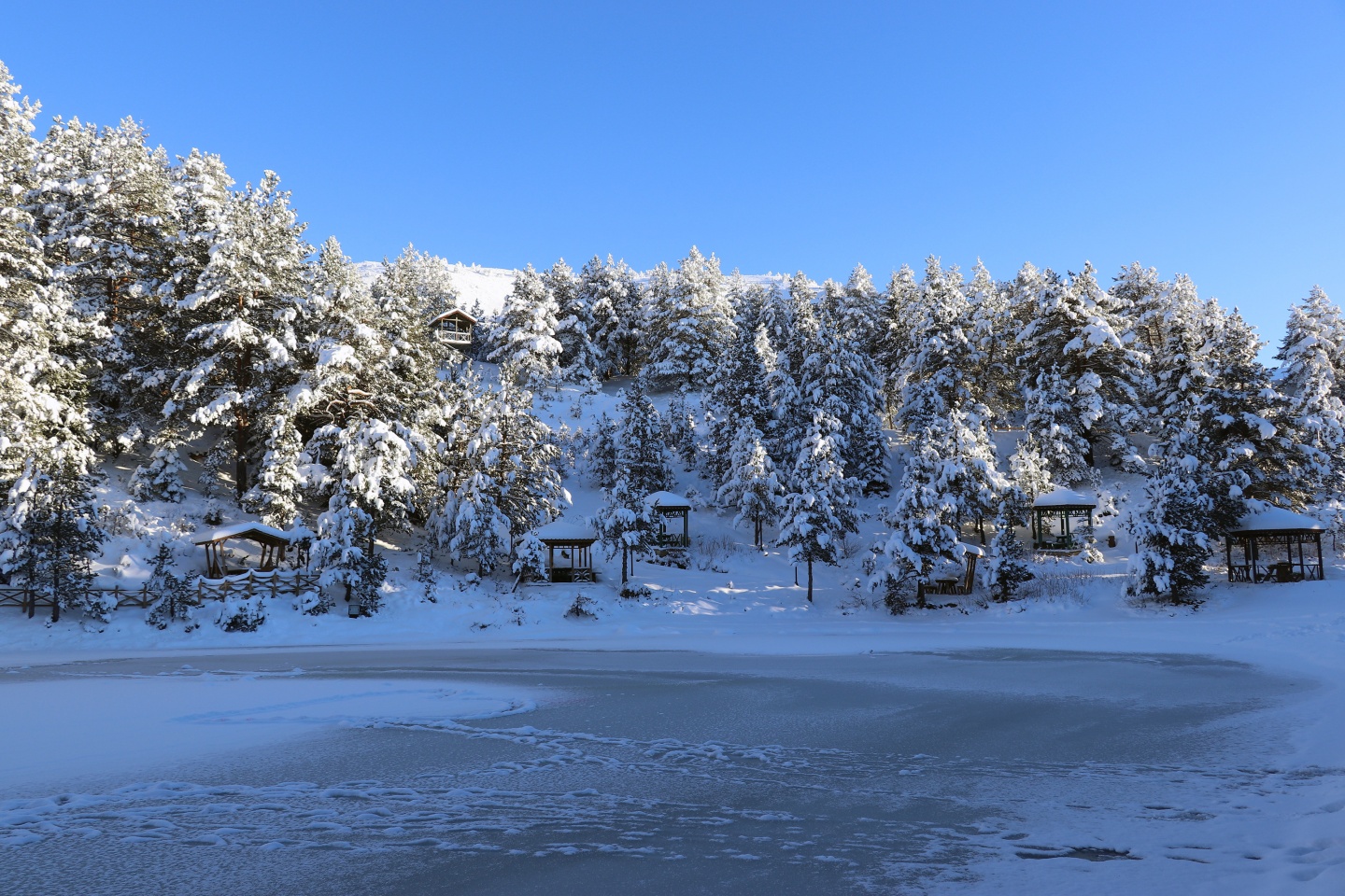 Limni Gölü Tabiat Parkı yazın güzel, kışın başka güzel 8