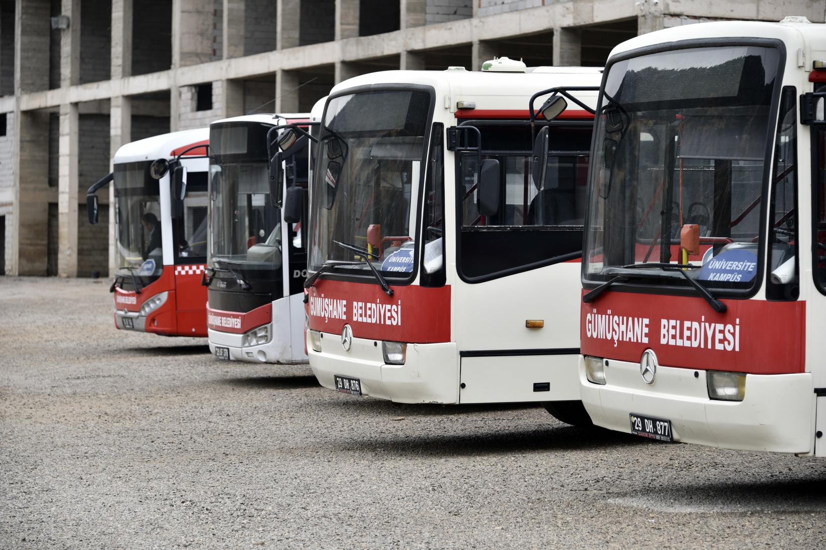 Gümüşhane’de toplu taşıma araçları dezenfekte ediliyor 6