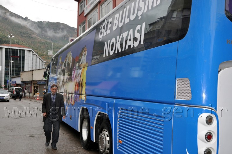 İŞKUR Tanıtım Otobüsü Gümüşhane'de 2