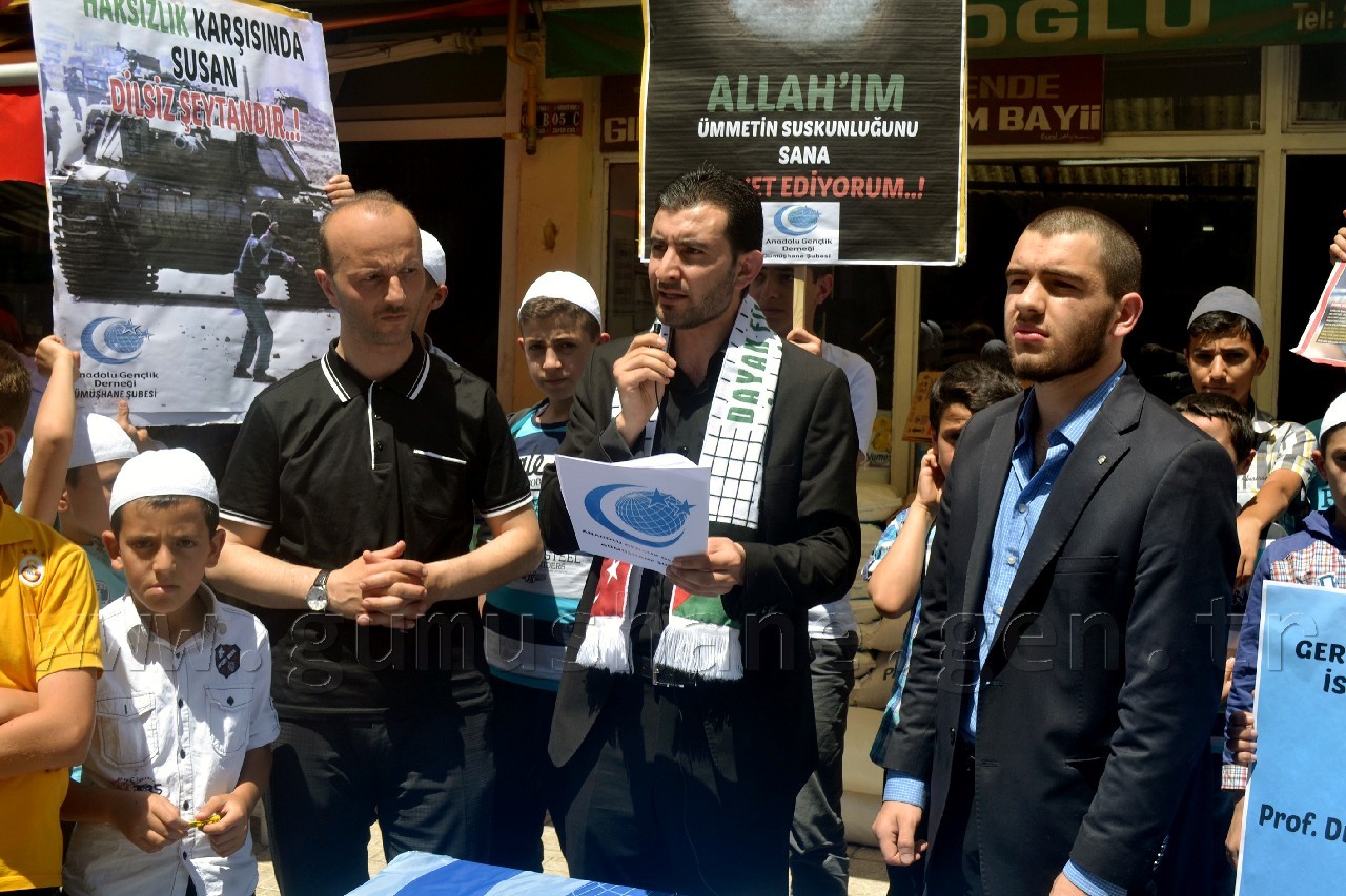 Gümüşhane’de İsrail Kınandı 2