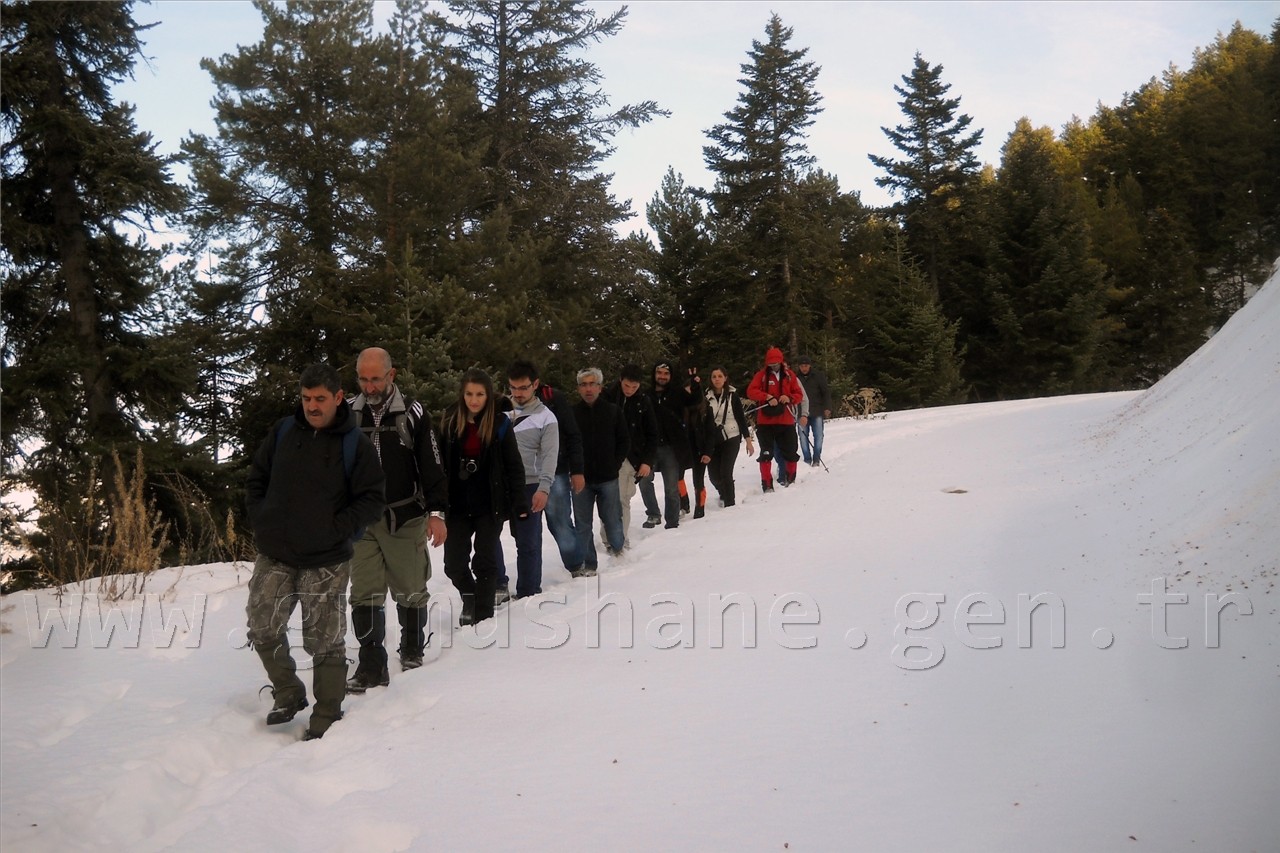 Gümüşhaneli Dağcılardan Kar Yürüyüşü 4