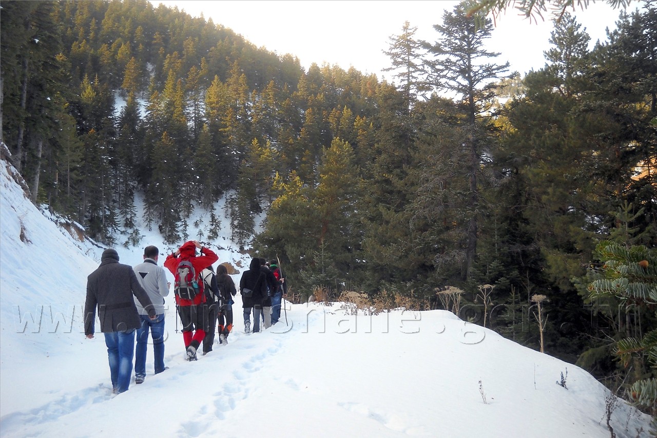 Gümüşhaneli Dağcılardan Kar Yürüyüşü 6