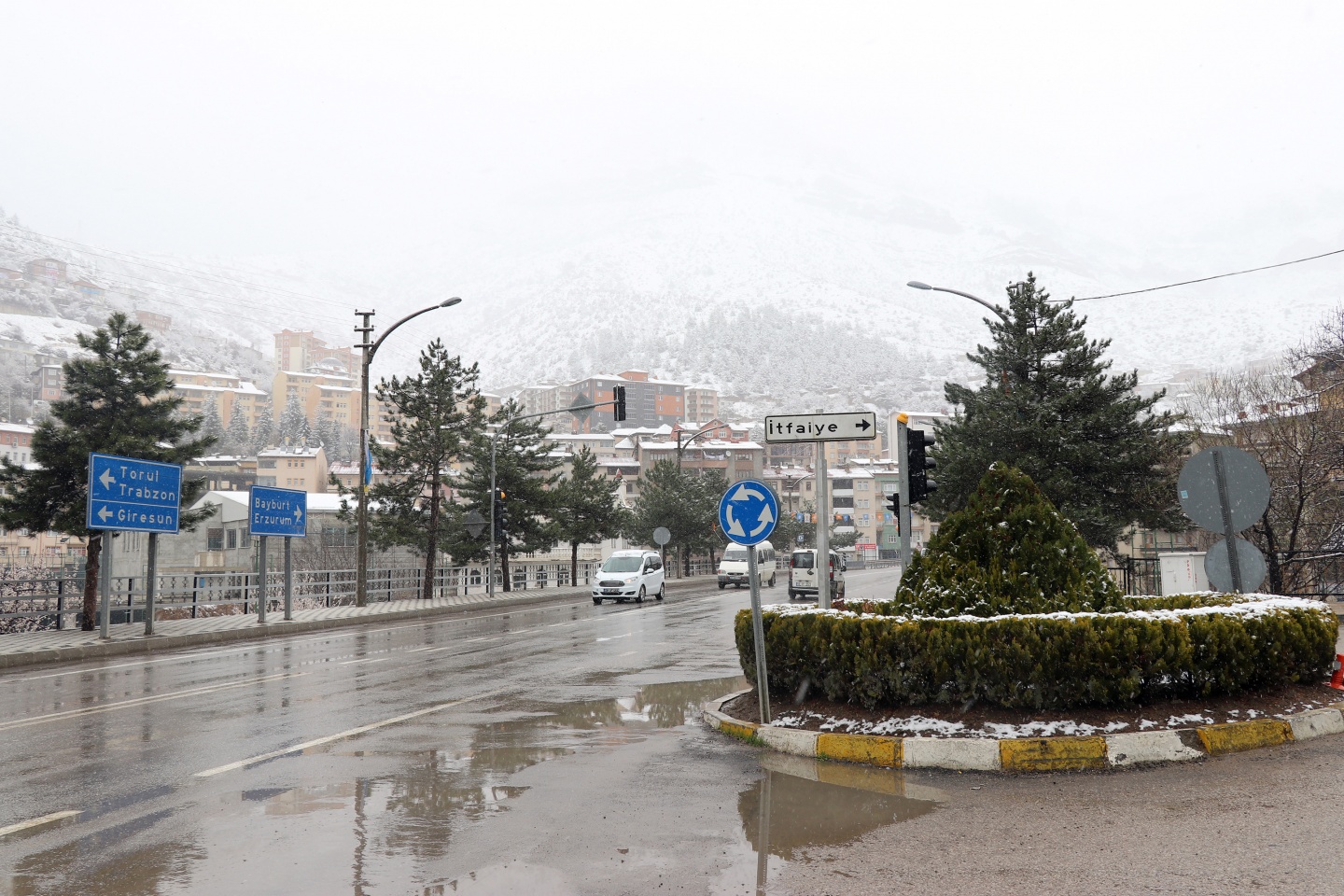 Gümüşhane’ye Nisan ayında beyaz sürpriz 4