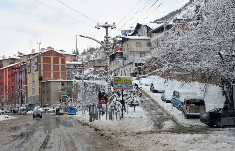 Gümüşhane'de Etkili Kar Yağışı 4