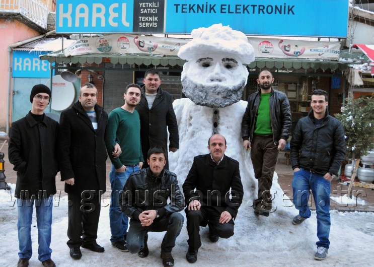 Gümüşhane'de Kar Sanata Dönüştü 3