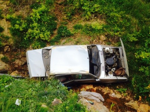 Gümüşhane'de Trafik Kazası: 1 Yaralı 1