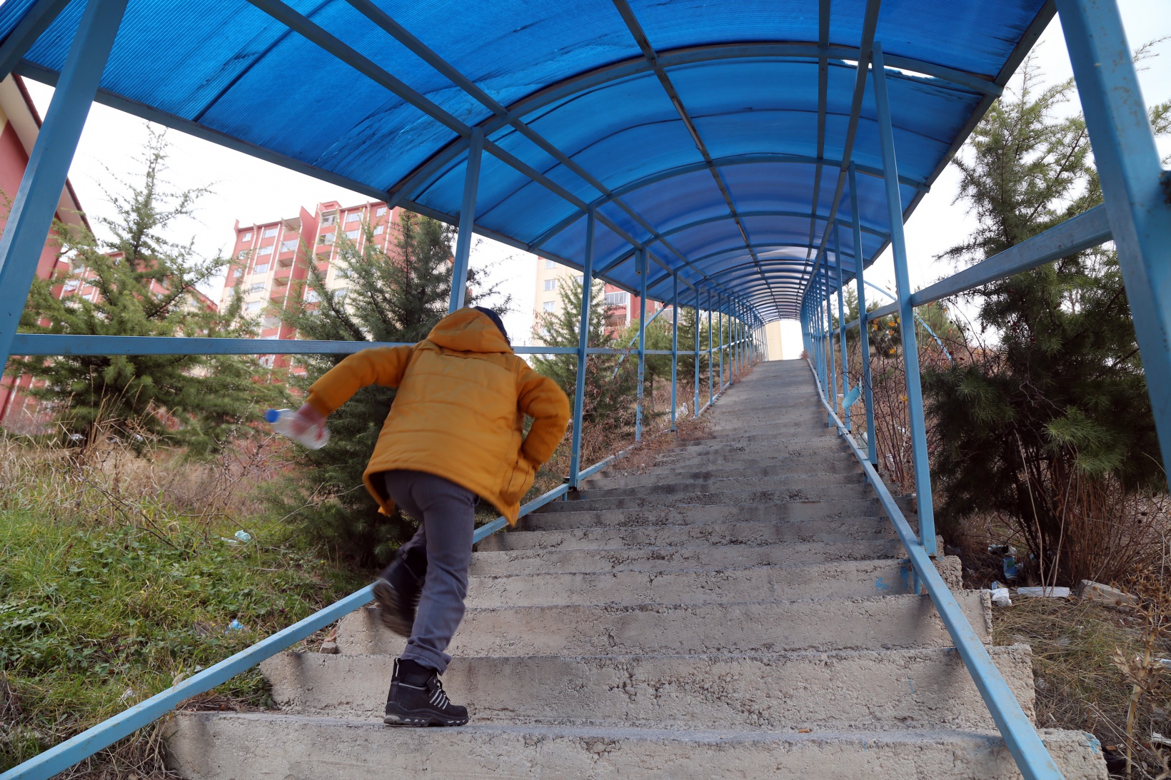 Gümüşhane’de yüzlerce basamaklık merdivenler şaşırtıyor 4