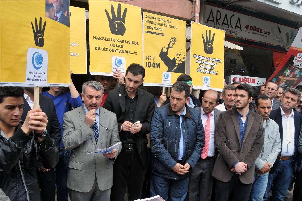 AGD'den Gümüşhane'de Mısır Protestosu 1
