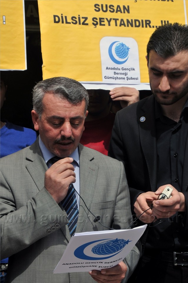 AGD'den Gümüşhane'de Mısır Protestosu 3