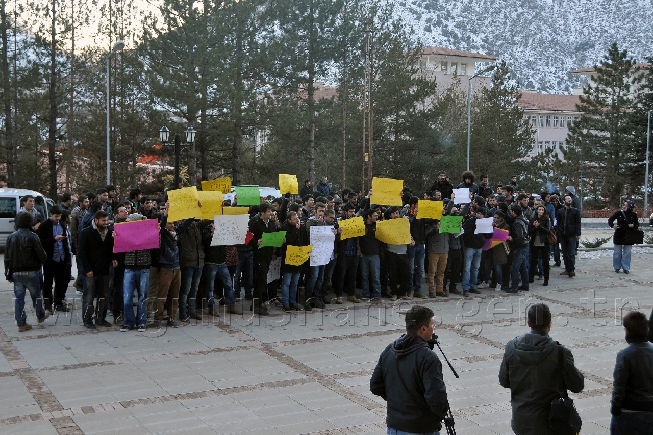 Gümüşhane Üniversitesinde Yemek Zammı Protestosu 2