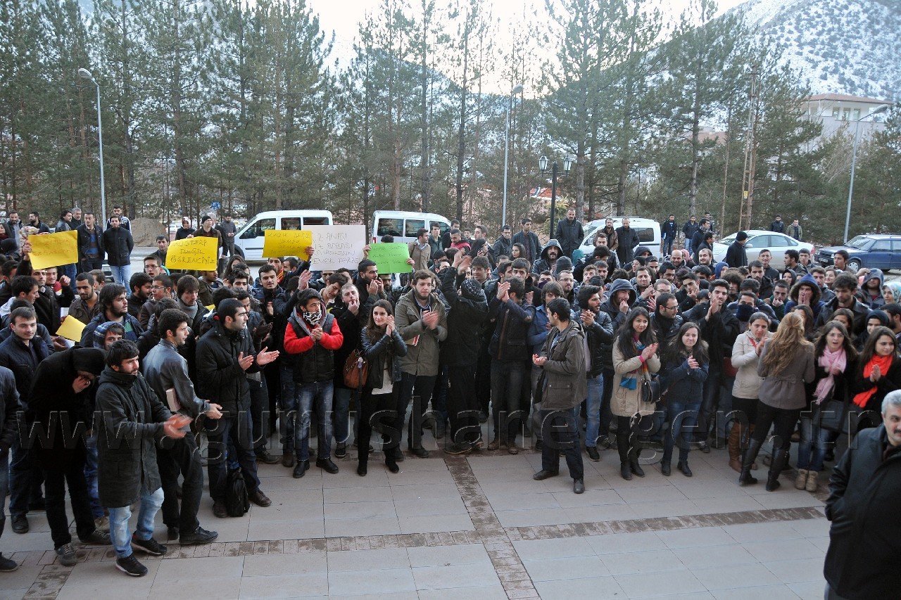 Gümüşhane Üniversitesinde Yemek Zammı Protestosu 5
