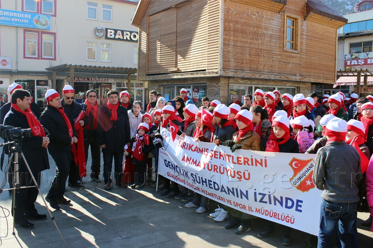 Gümüşhane Sarıkamış Şehitleri İçin Yürüdü 13