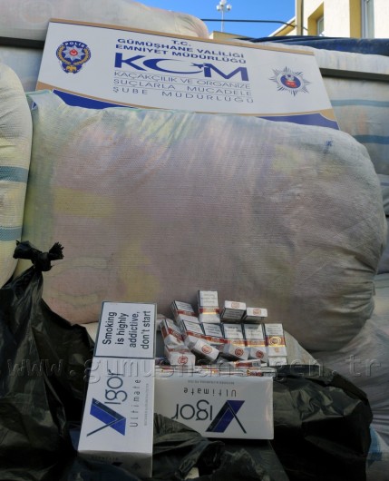 Gümüşhane'de 61 Bin 440 Paket Kaçak Sigara Ele Geçirildi 2