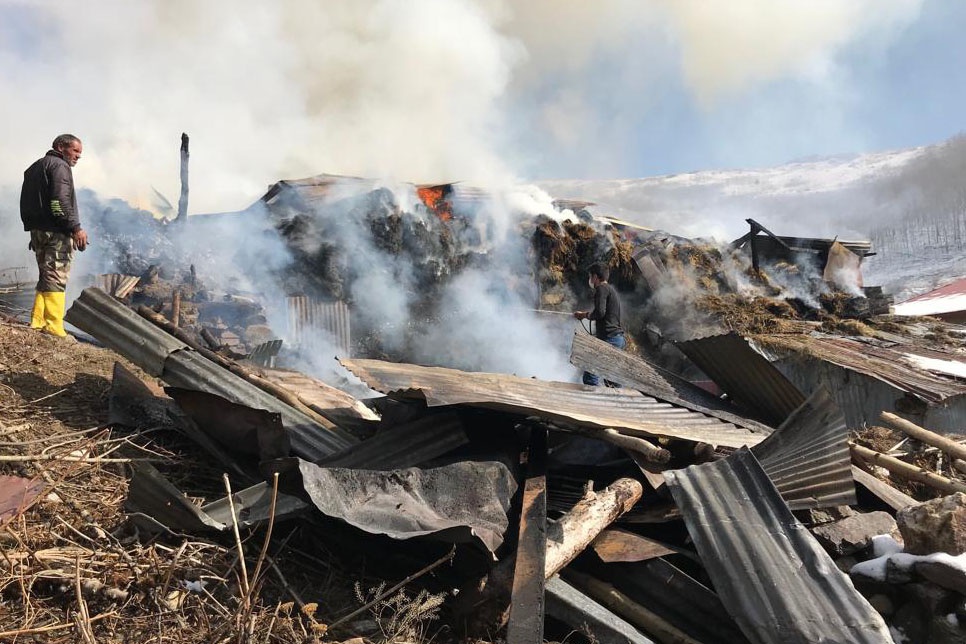 Gümüşhane’de yangın 4