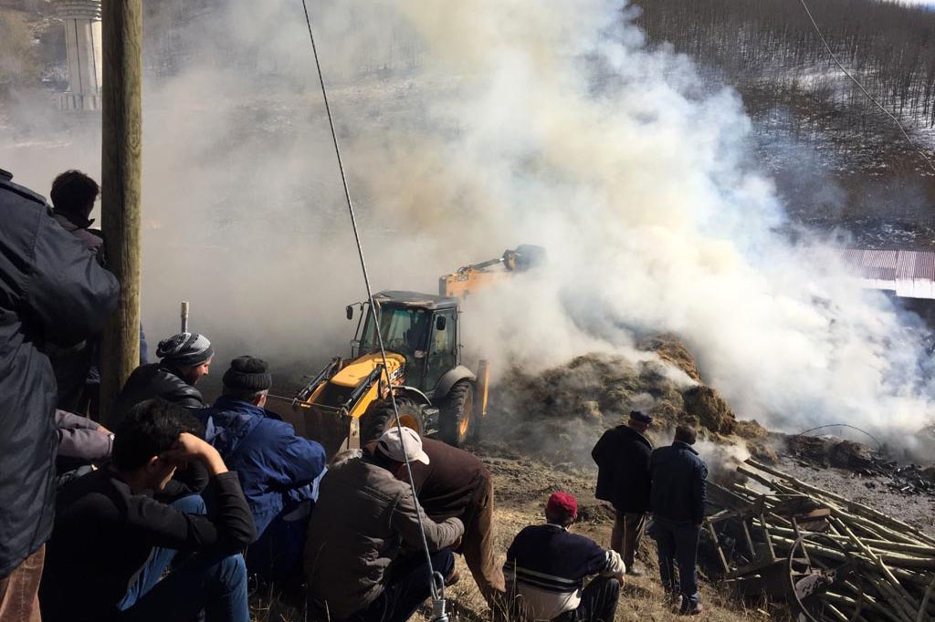 Gümüşhane’de yangın 6