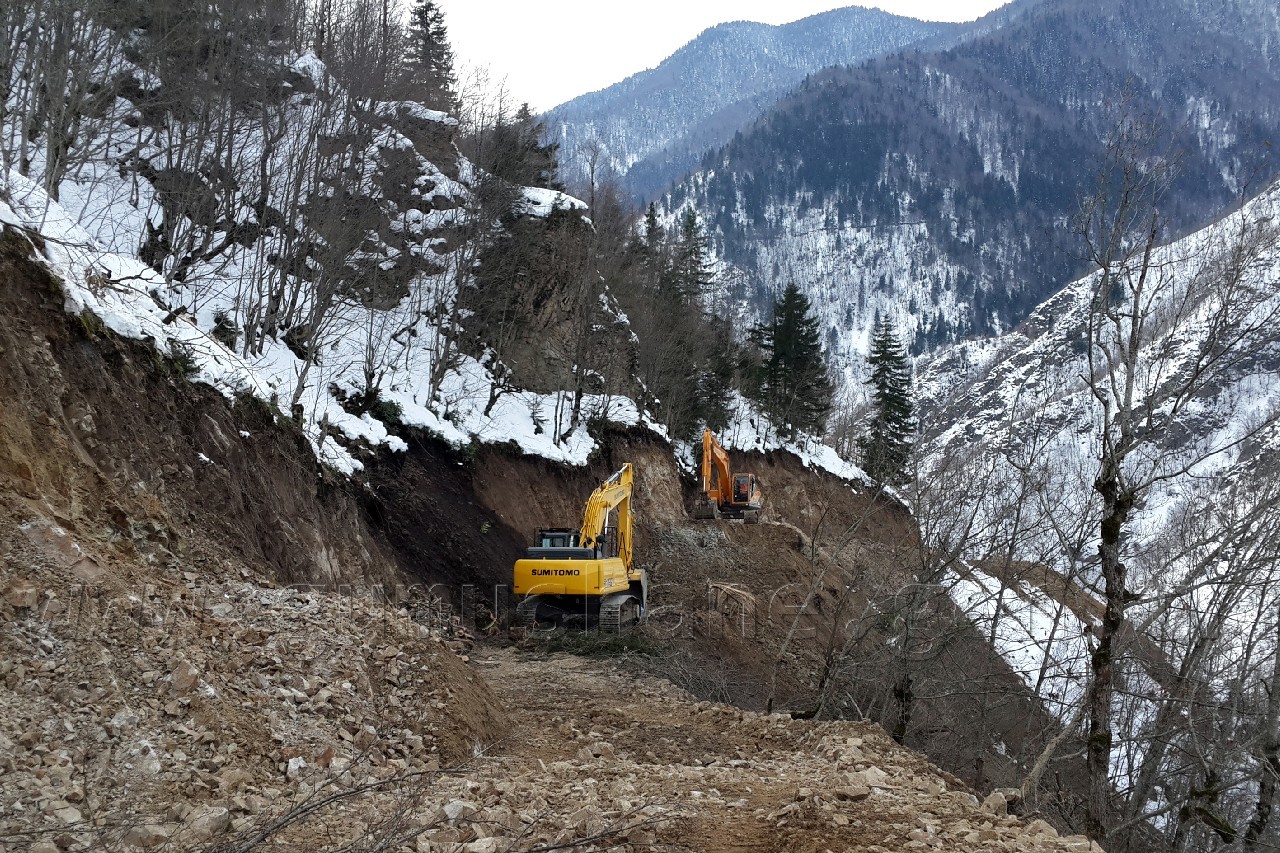 Örümcek ormanlarına yeni yol yapılıyor 1