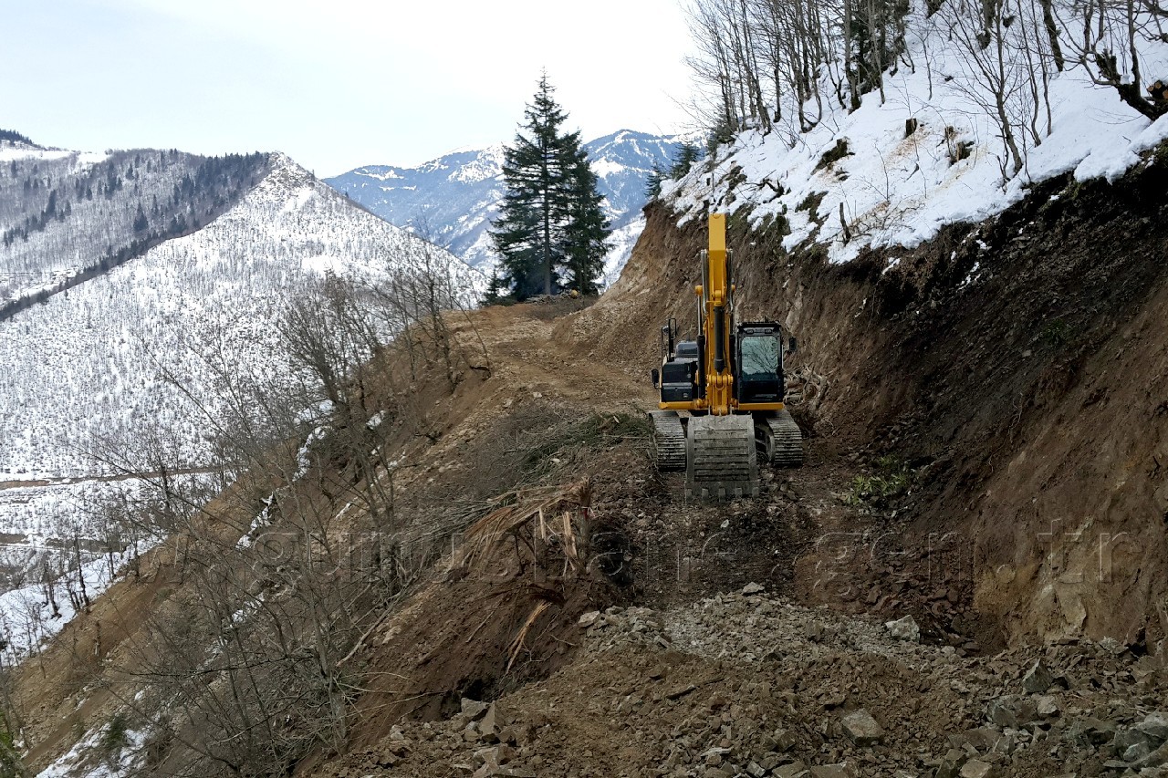Örümcek ormanlarına yeni yol yapılıyor 2