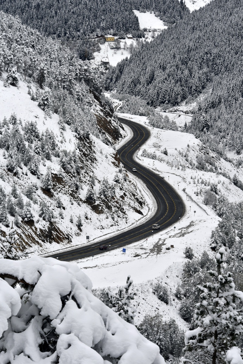 Zigana dağı beyaz gelinliğini giydi 15