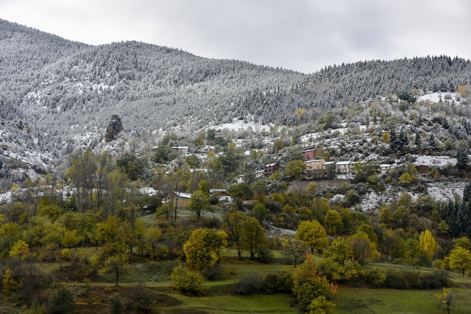 Zigana dağı beyaz gelinliğini giydi 20