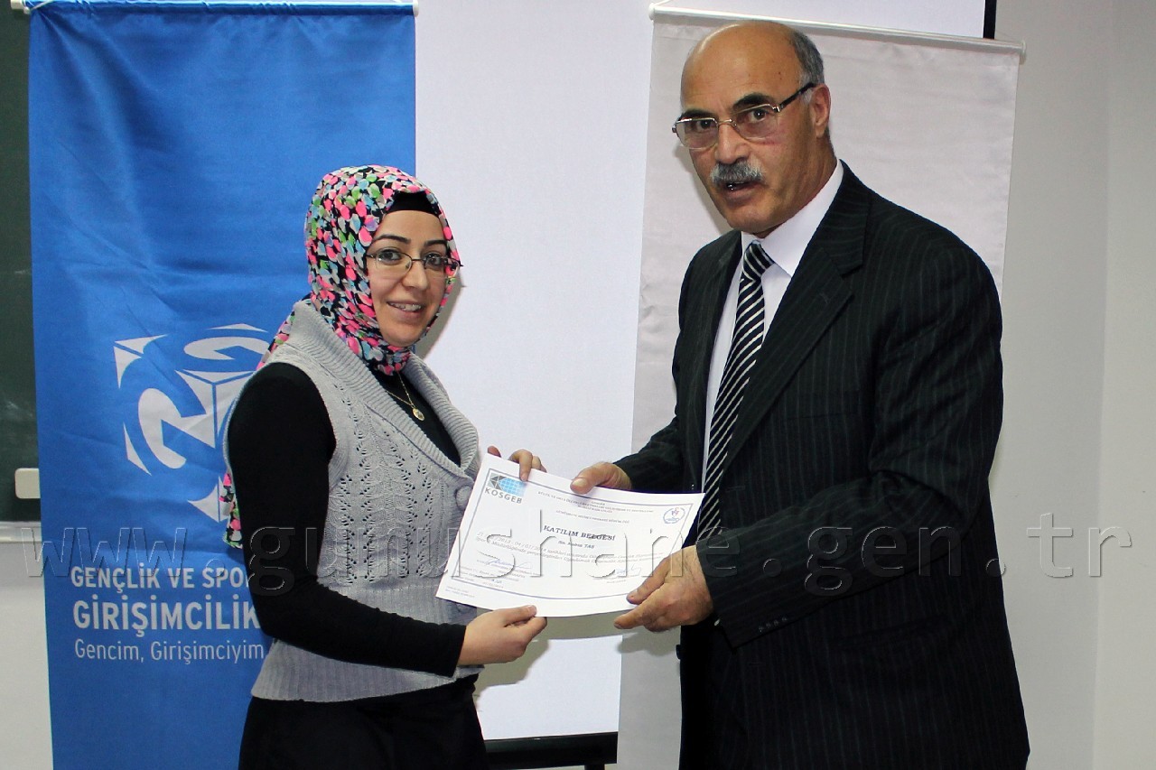 Gümüşhane'de Genç Girişimciler Sertifikalarını Aldı 4